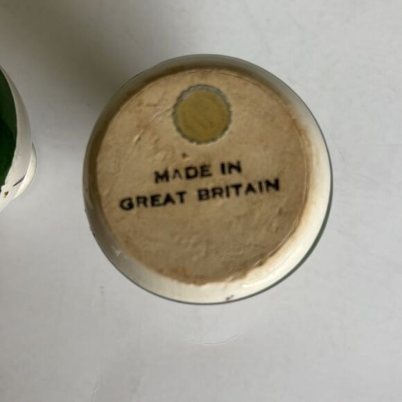 Set of 2 Vintage Devon Violets Miniature Vase Scent Bottle Vase Pottery Britain - Picture 7 of 9